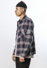 Load image into Gallery viewer, Religion Check Overshirt Blue