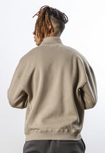 Load image into Gallery viewer, Religion Logo Relaxed Half Zip Sweatshirt Fawn