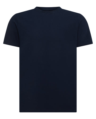Remus Uomo Textured T-Shirt Navy