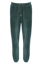 Load image into Gallery viewer, Fila Sullivan Velour Joggers Dark Forest
