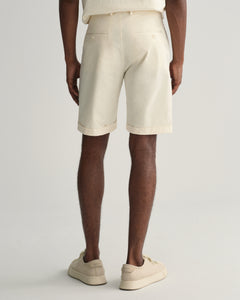 Gant Slim Sunfaded Chino Shorts Cream