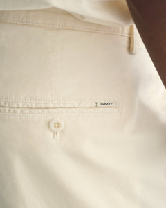 Gant Slim Sunfaded Chino Shorts Cream