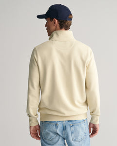 Gant Shield Half Zip Sweatshirt Silky Beige