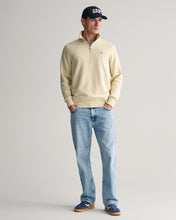 Load image into Gallery viewer, Gant Shield Half Zip Sweatshirt Silky Beige