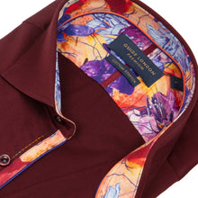 Load image into Gallery viewer, Guide London Plain Trim Shirt Burgundy