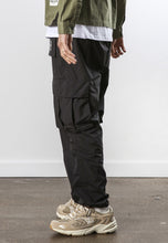 Load image into Gallery viewer, Religion Relaxed Nylon Cargo Pant Black