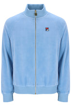 Load image into Gallery viewer, Fila Eddie Velour Track Jacket Blue Bell