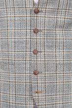 Load image into Gallery viewer, Antique Rogue Campbell Grey Tweed Check Waistcoat
