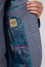 Load image into Gallery viewer, Antique Rogue Light Blue Check Jacket