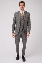 Load image into Gallery viewer, Antique Rogue Grey With Tan Check Jacket