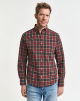 Load image into Gallery viewer, Gant Regular Fit Checked Archive Poplin Shirt Red