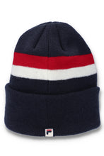 Load image into Gallery viewer, Fila Linus Stripe Beanie Navy