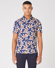 Load image into Gallery viewer, Remus Uomo Floral Print Short Sleeve Shirt Blue