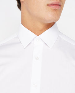 Remus Uomo Plain Tapered Fit Shirt White