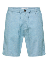 Load image into Gallery viewer, Selected Homme Brody Linen Shorts Blue
