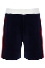 Load image into Gallery viewer, Sergio Tacchini Goran Velour Shorts Navy