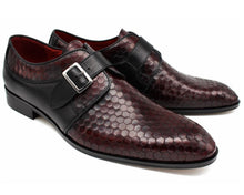 Load image into Gallery viewer, Lacuzzo Single Monk Strap Shoes Burgundy
