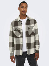 Load image into Gallery viewer, Only &amp; Sons Milo Check Overshirt Brown