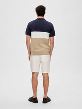 Load image into Gallery viewer, Selected Homme Mattis Knitted Polo Top Navy