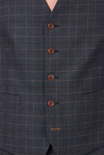 Load image into Gallery viewer, Antique Rogue Burgess Charcoal Check Waistcoat