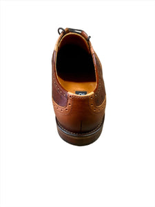 Lacuzzo Detail Brogue Shoes  Tan
