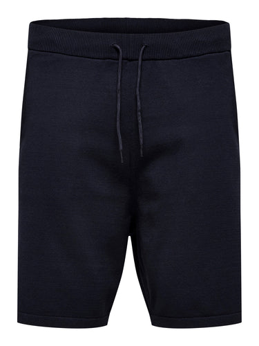 Selected Homme Teller Knitted Shorts Navy