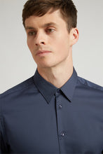 Load image into Gallery viewer, Ted Baker Slim Fit Plain Shirt Navy