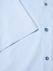 Remus Uomo Plain Short Sleeve Shirt Light Blue