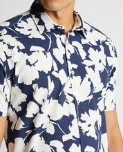 Load image into Gallery viewer, Remus Uomo Floral Print Short Sleeve Shirt Navy