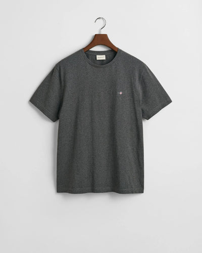 Gant Regular Fit Shield T-Shirt Antracit Melange