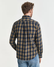 Load image into Gallery viewer, Gant Regular Windblown Flannel Shirt Evening Blue