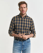 Load image into Gallery viewer, Gant Regular Windblown Flannel Shirt Evening Blue
