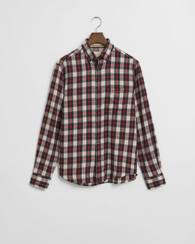 Gant Regular Windblown Flannel Shirt Rust