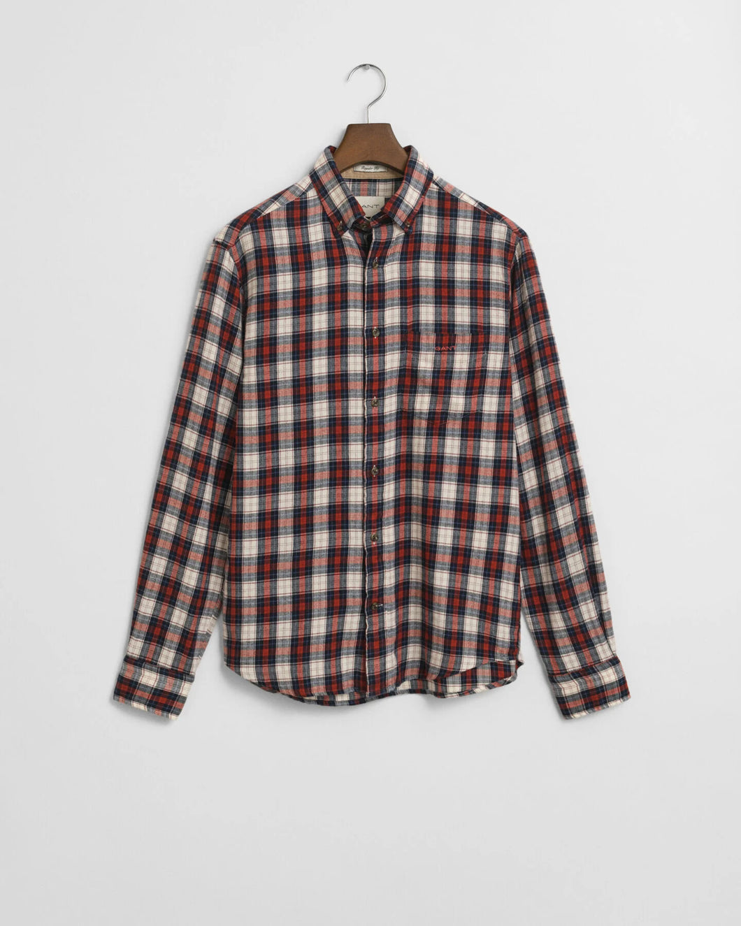 Gant Regular Windblown Flannel Shirt Rust
