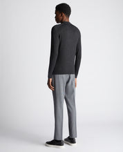 Load image into Gallery viewer, Remus Uomo Merino Mix Knit Polo Top Charcoal