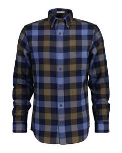 Gant Herringbone Flannel Check Shirt Marine