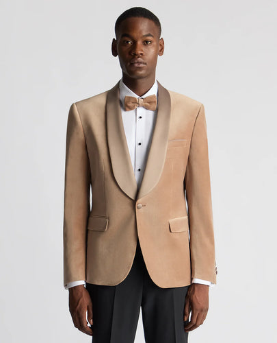 Remus Uomo Velvet Jacket Beige