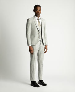 Remus Uomo Light Grey Checked Suit