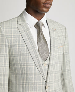 Remus Uomo Light Grey Checked Suit