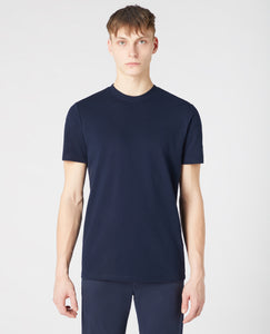 Remus Uomo Textured T-Shirt Navy