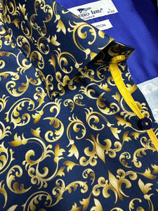 Claudio Lugli Golden Ornaments Shirt Blue