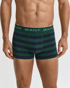 Gant Striped Boxer Shorts Forest Green