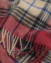 Load image into Gallery viewer, Gant Checked Wool Scarf Plumped Red