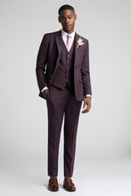 Load image into Gallery viewer, Antique Rogue Bay 2 Piece Suit Merlot