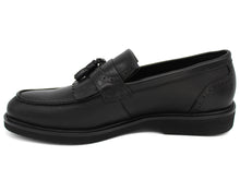 Load image into Gallery viewer, Sergio Duletti Axel Tassel Loafers Black