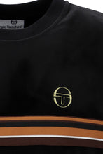 Load image into Gallery viewer, Sergio Tacchini Ayme Velour T-Shirt Black