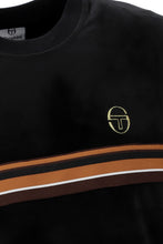 Load image into Gallery viewer, Sergio Tacchini Ayme Velour T-Shirt Black
