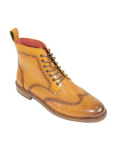 Load image into Gallery viewer, Azor Belgrave Brogue Boots Tan