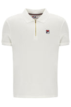 Load image into Gallery viewer, Fila Benjamin Micro Waffle Polo Top Gardenia