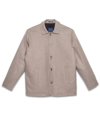 Guide London Wool Blend Jacket Oatmeal